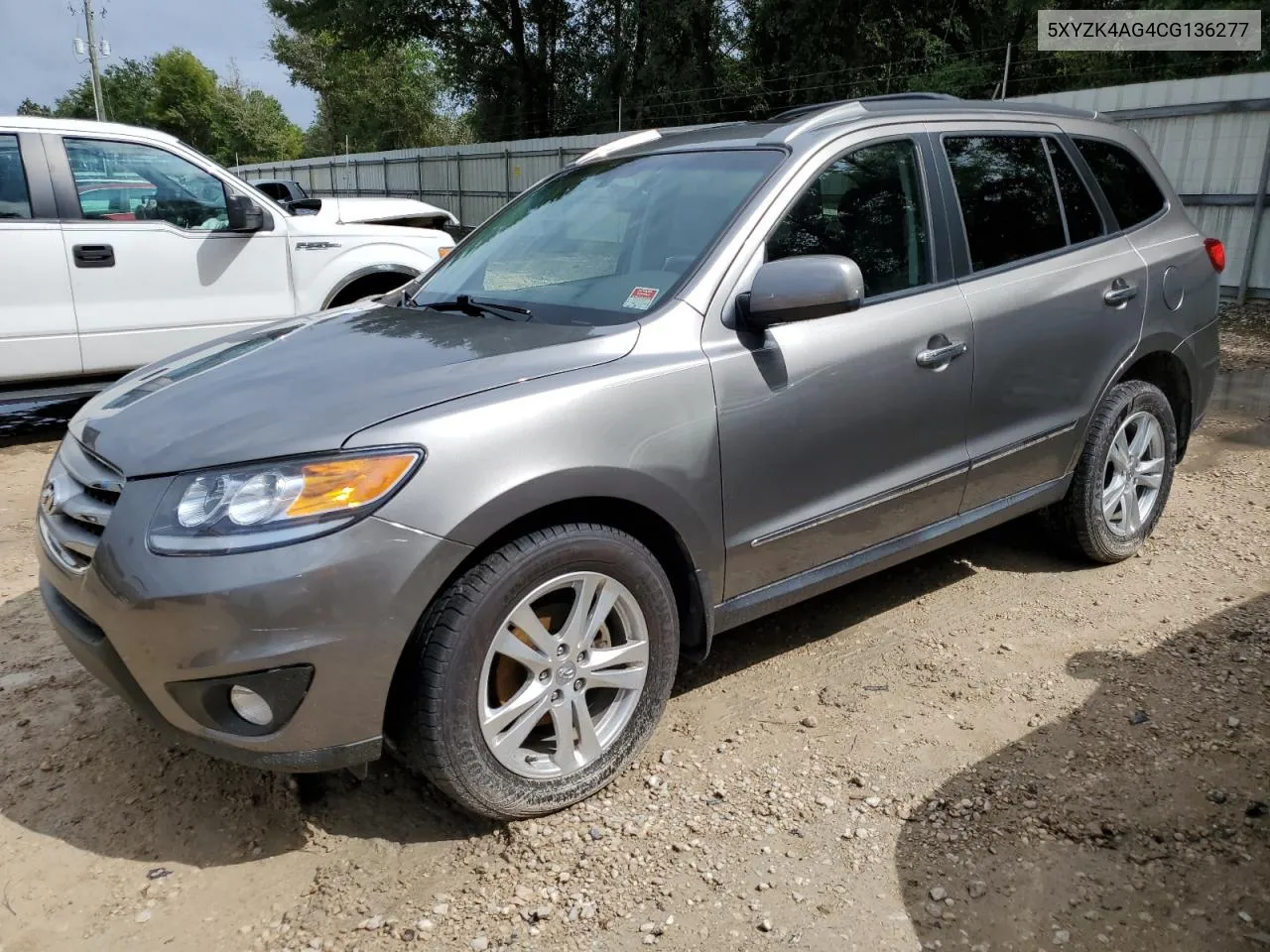 2012 Hyundai Santa Fe Limited VIN: 5XYZK4AG4CG136277 Lot: 71356364