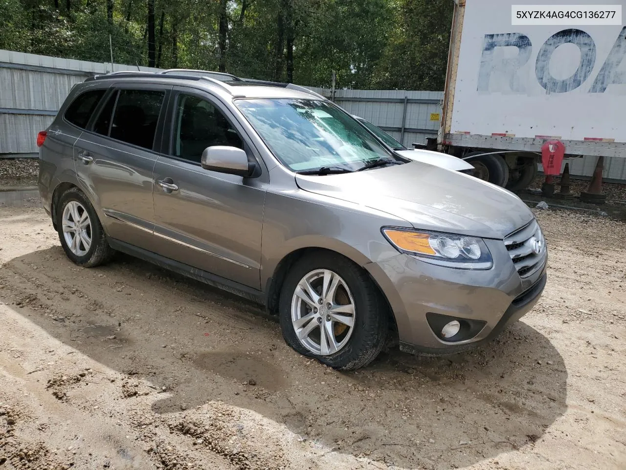 2012 Hyundai Santa Fe Limited VIN: 5XYZK4AG4CG136277 Lot: 71356364