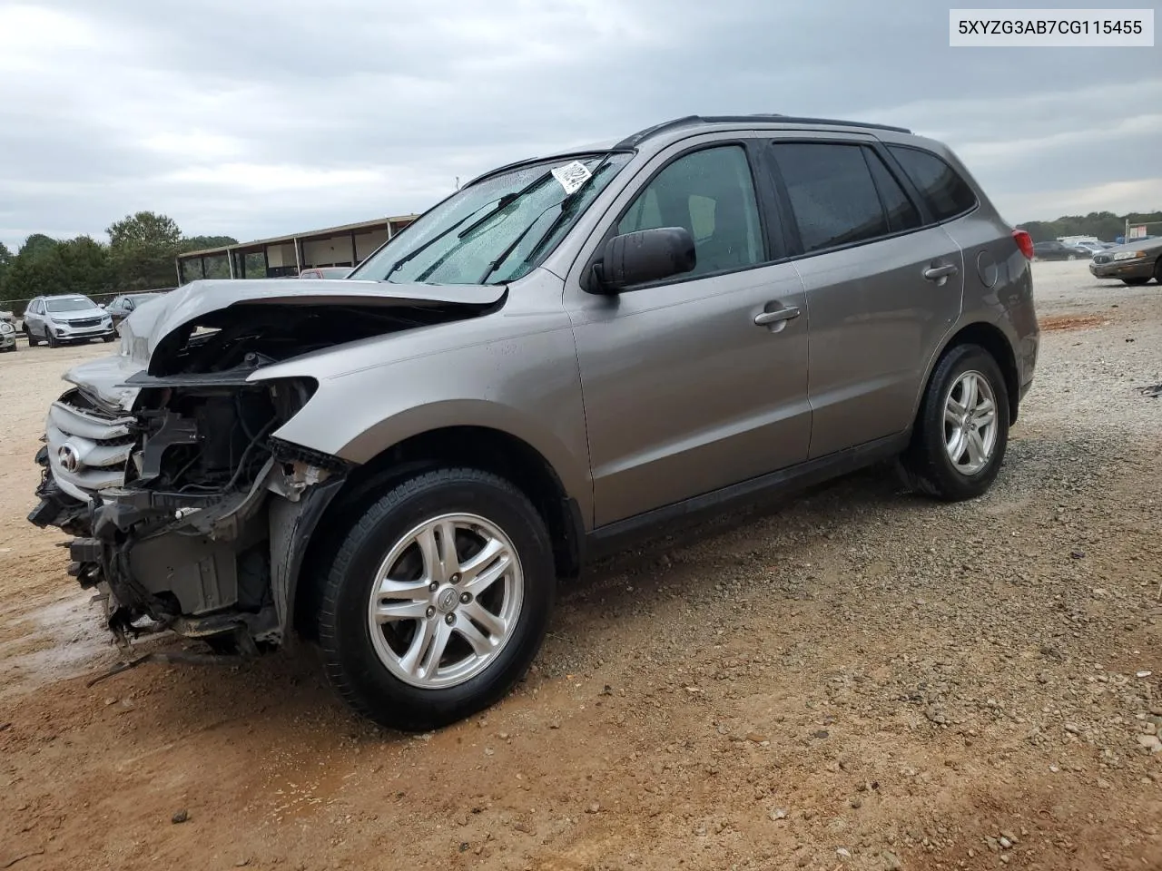 2012 Hyundai Santa Fe Gls VIN: 5XYZG3AB7CG115455 Lot: 71416924