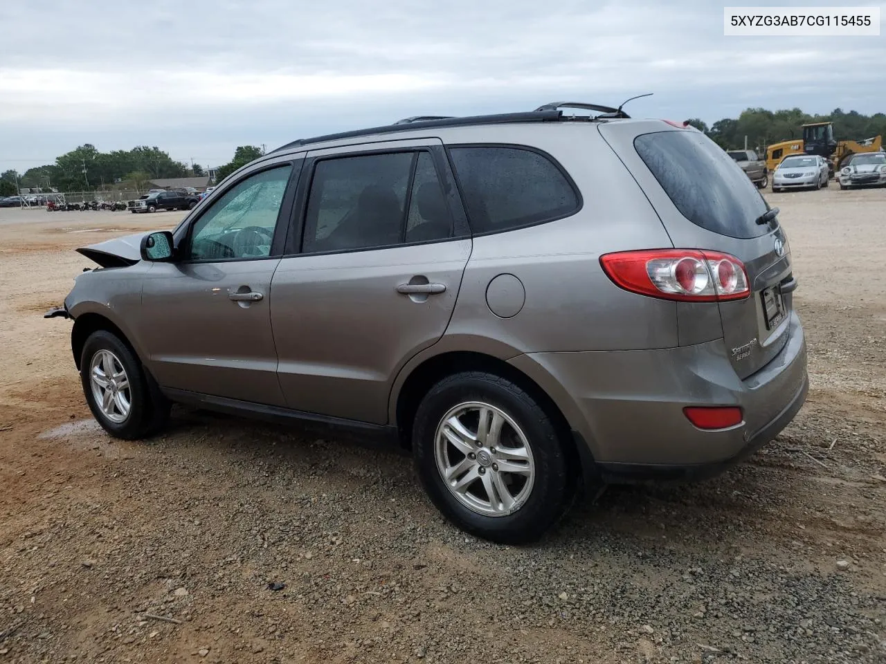 2012 Hyundai Santa Fe Gls VIN: 5XYZG3AB7CG115455 Lot: 71416924