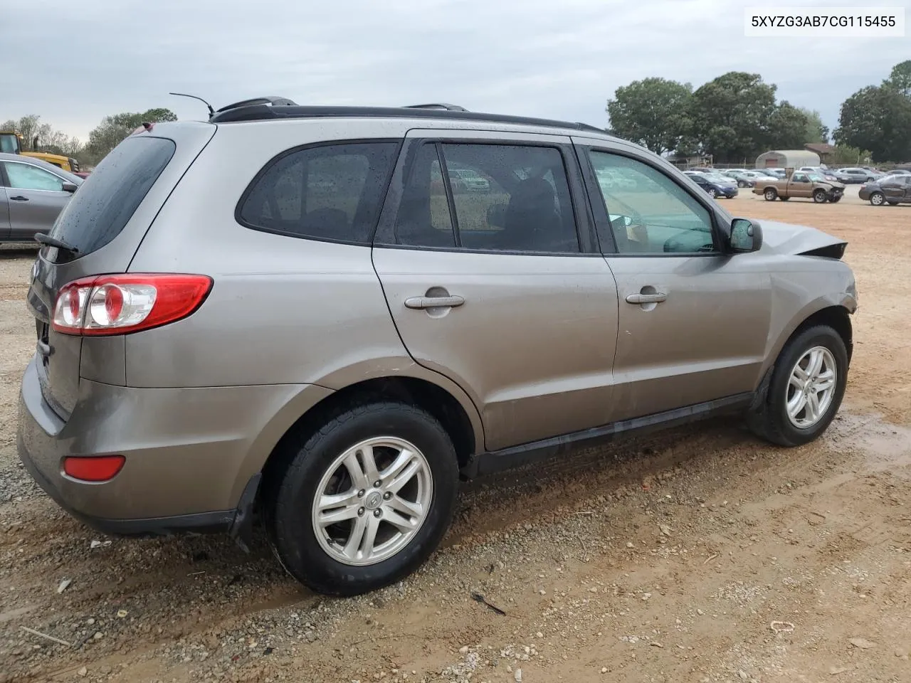 2012 Hyundai Santa Fe Gls VIN: 5XYZG3AB7CG115455 Lot: 71416924