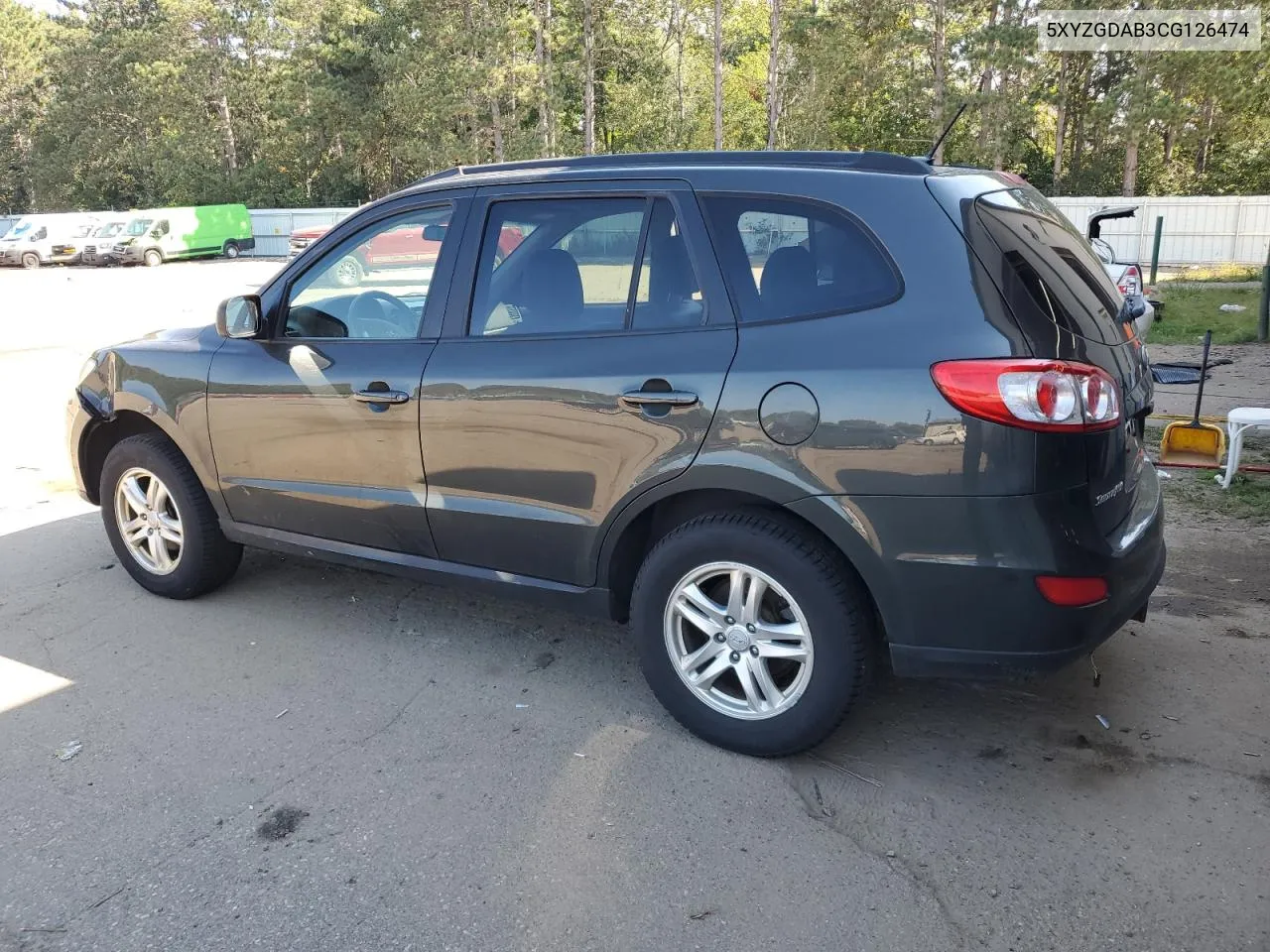 5XYZGDAB3CG126474 2012 Hyundai Santa Fe Gls