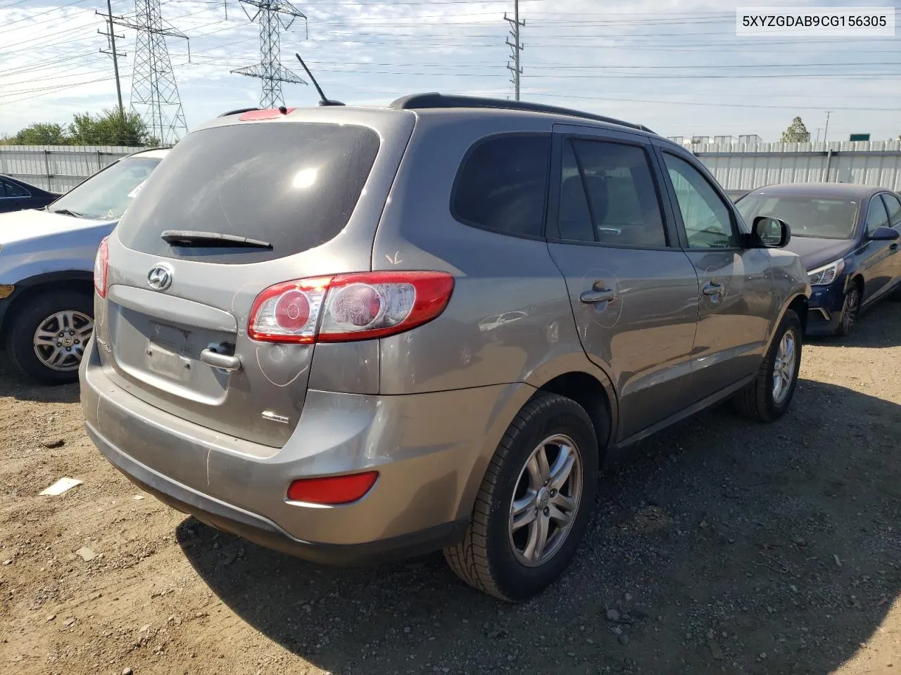 2012 Hyundai Santa Fe Gls VIN: 5XYZGDAB9CG156305 Lot: 71676244