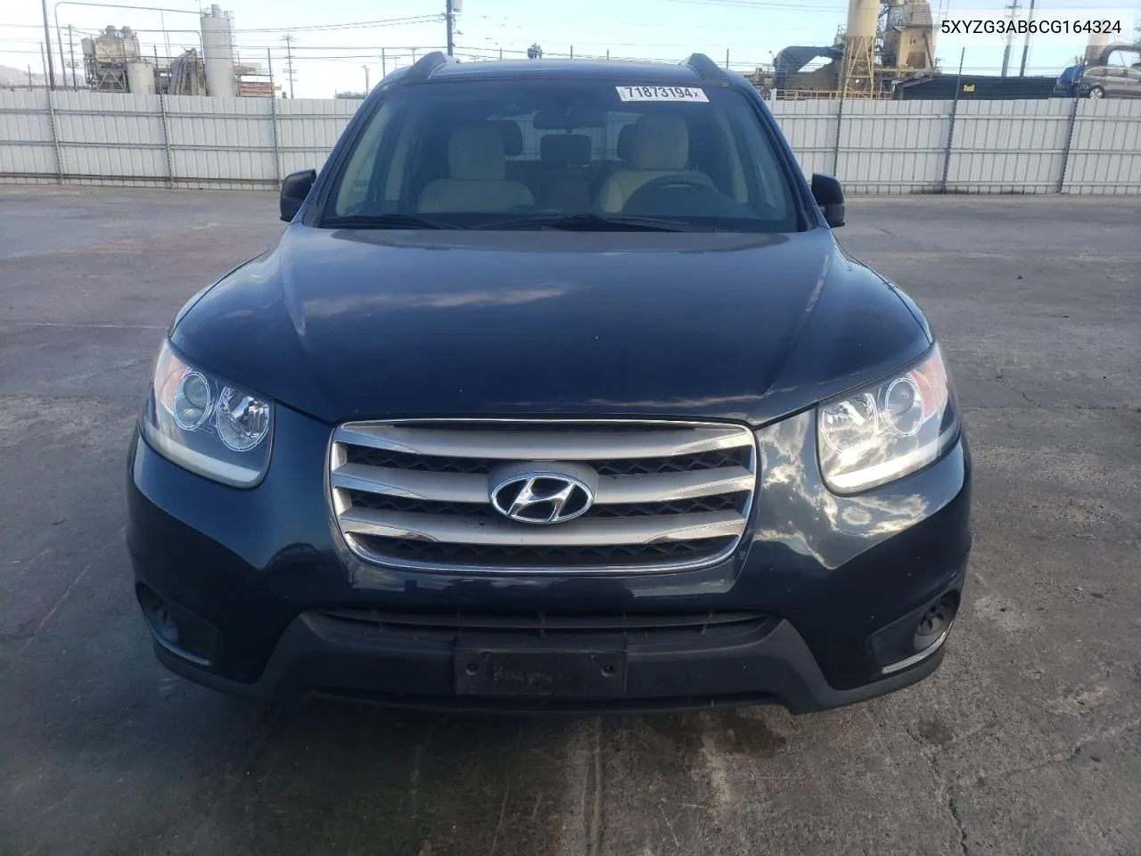 2012 Hyundai Santa Fe Gls VIN: 5XYZG3AB6CG164324 Lot: 71873194