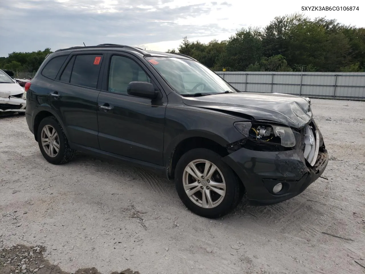 5XYZK3AB6CG106874 2012 Hyundai Santa Fe Limited