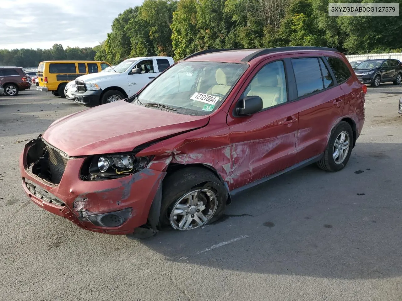 2012 Hyundai Santa Fe Gls VIN: 5XYZGDAB0CG127579 Lot: 72127084