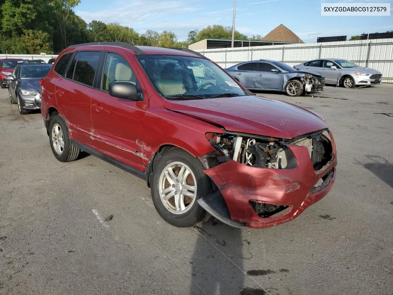 2012 Hyundai Santa Fe Gls VIN: 5XYZGDAB0CG127579 Lot: 72127084