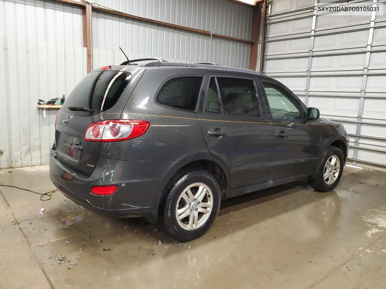 2012 Hyundai Santa Fe Gls VIN: 5XYZGDAB7CG105031 Lot: 72355904