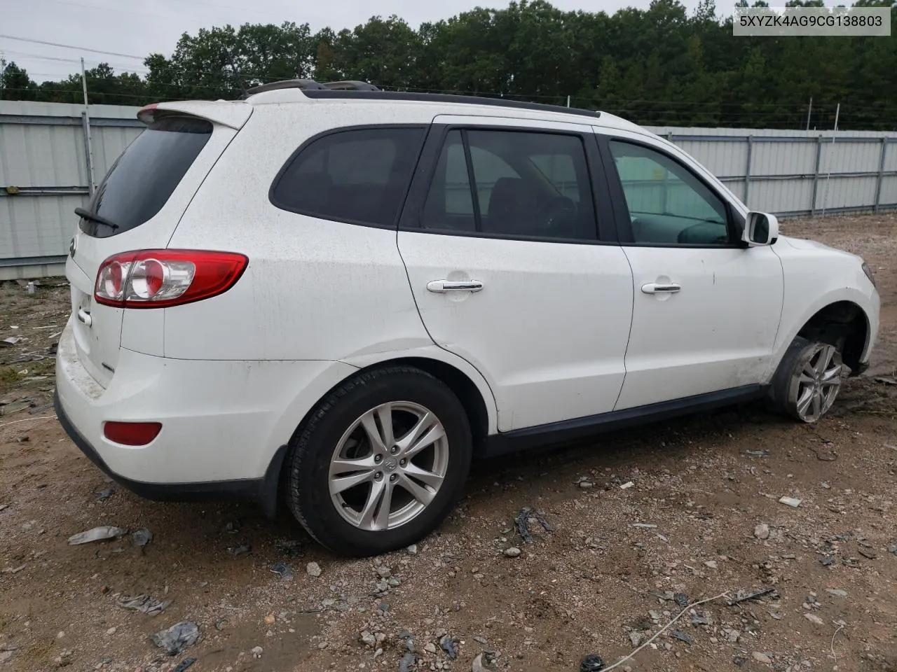 2012 Hyundai Santa Fe Limited VIN: 5XYZK4AG9CG138803 Lot: 72385414