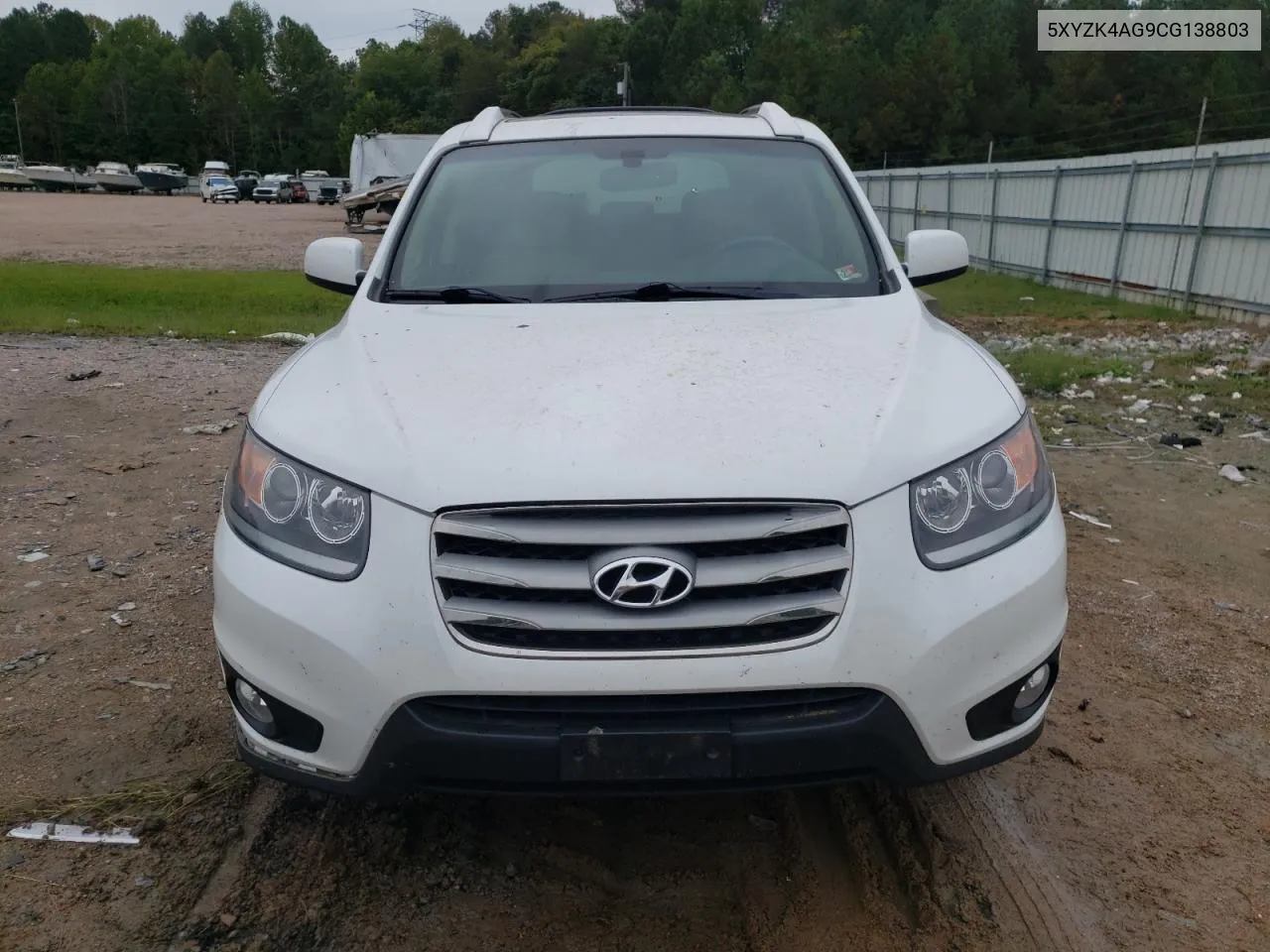 2012 Hyundai Santa Fe Limited VIN: 5XYZK4AG9CG138803 Lot: 72385414