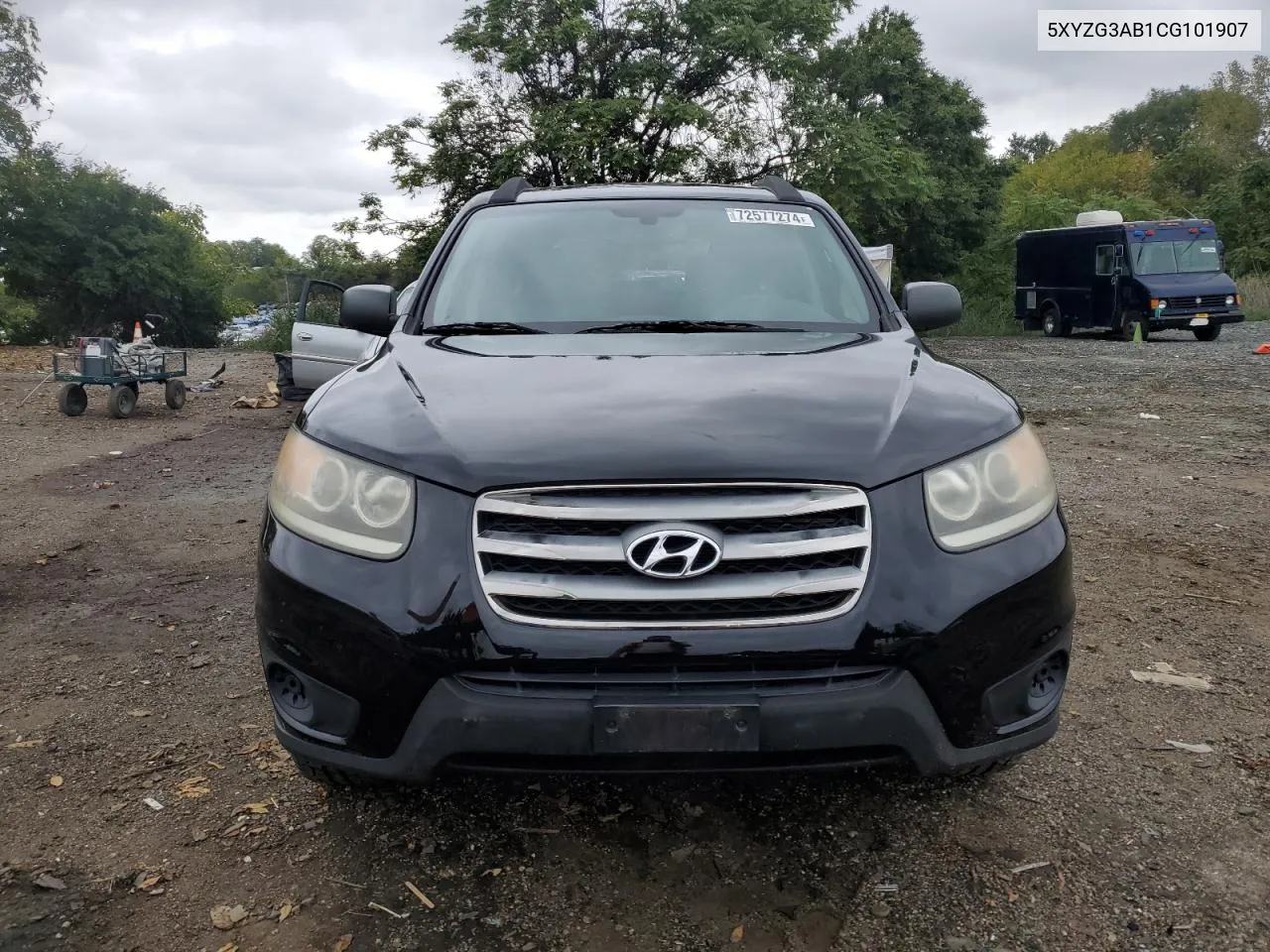 5XYZG3AB1CG101907 2012 Hyundai Santa Fe Gls