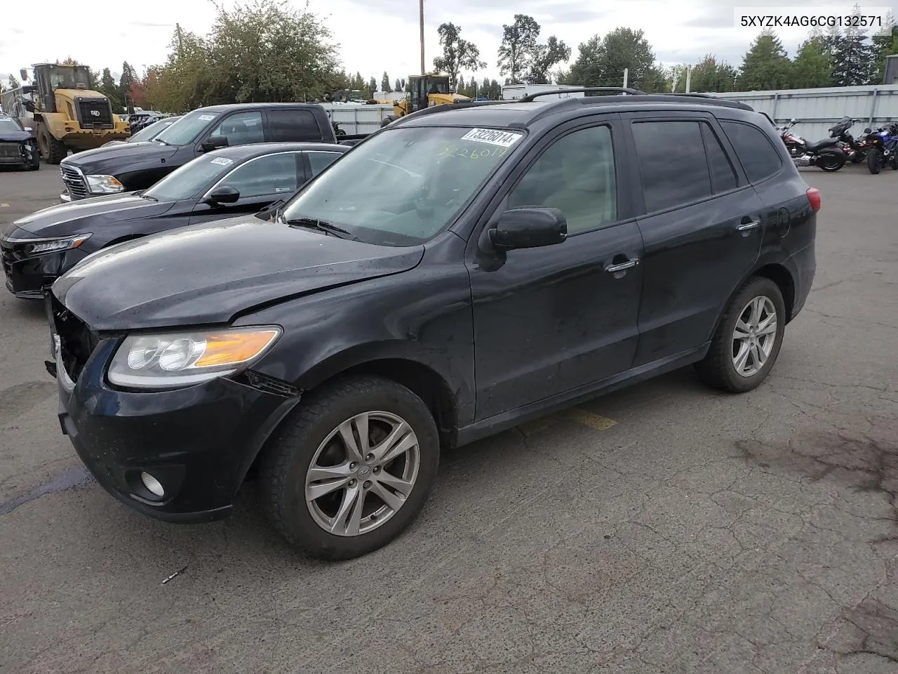 2012 Hyundai Santa Fe Limited VIN: 5XYZK4AG6CG132571 Lot: 73226014