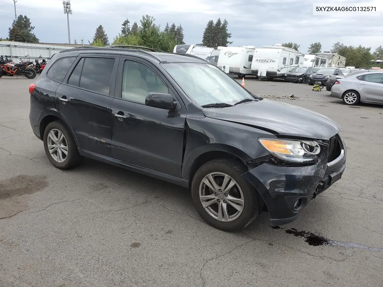 2012 Hyundai Santa Fe Limited VIN: 5XYZK4AG6CG132571 Lot: 73226014