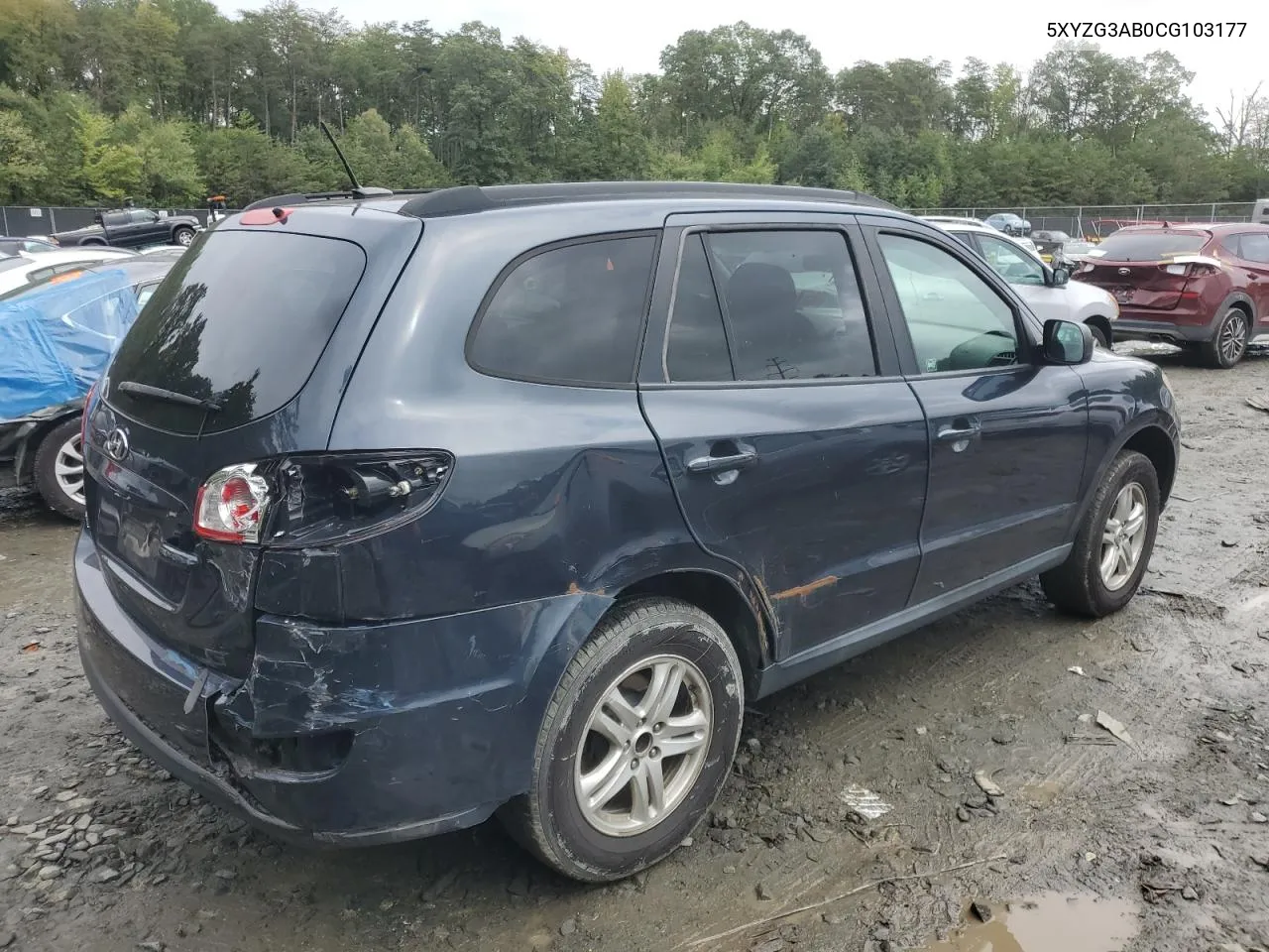 5XYZG3AB0CG103177 2012 Hyundai Santa Fe Gls