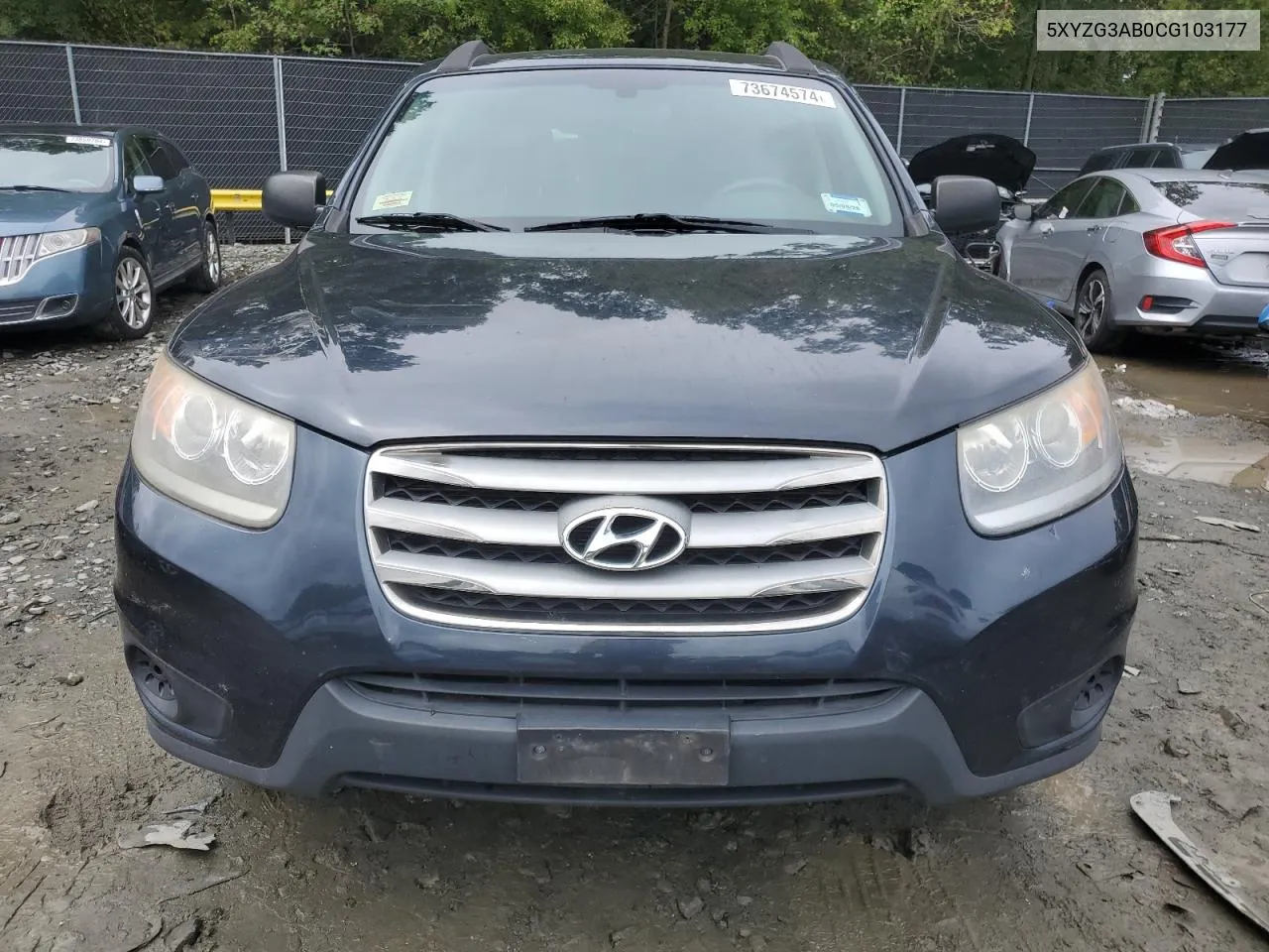 5XYZG3AB0CG103177 2012 Hyundai Santa Fe Gls