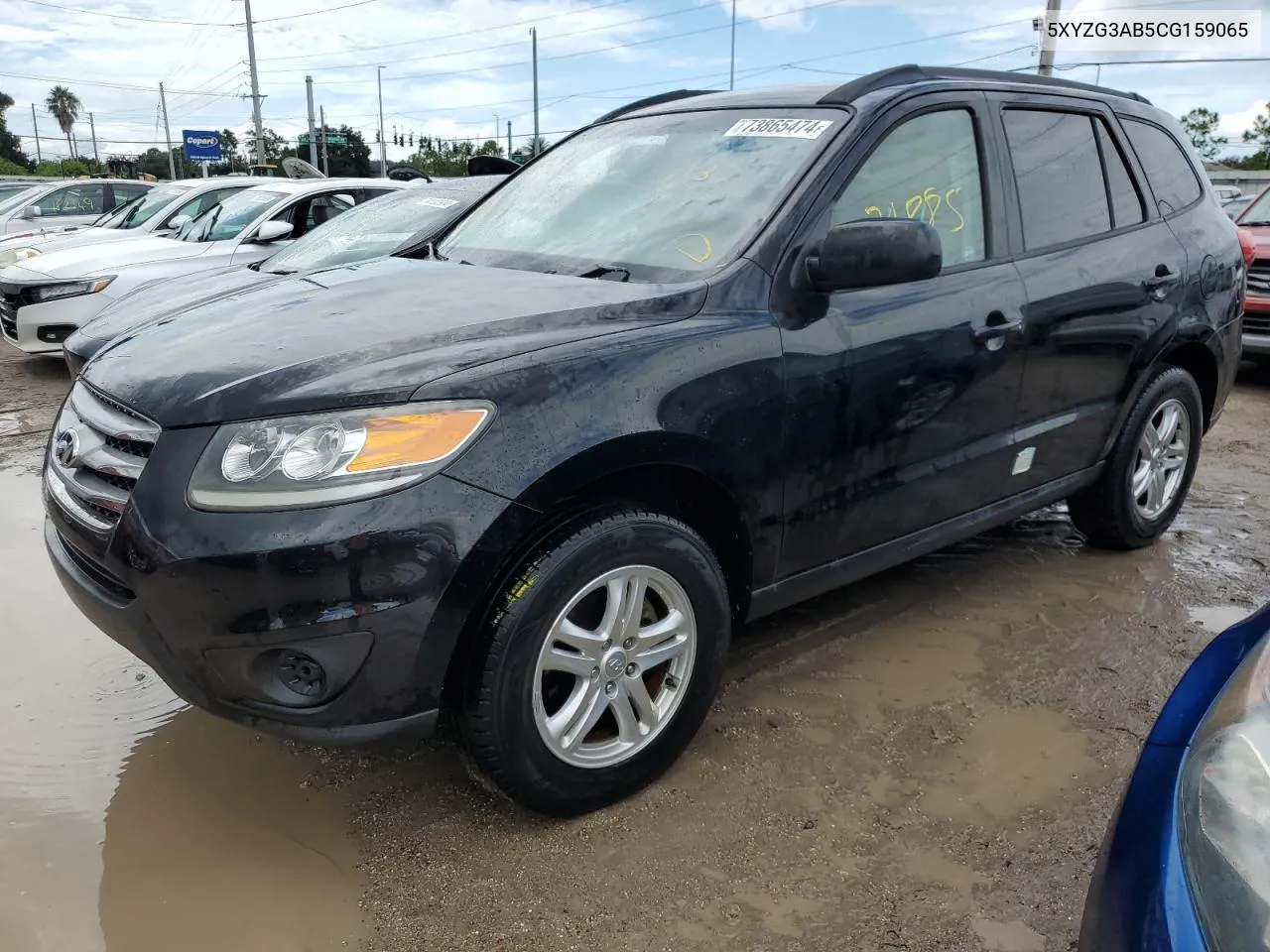 2012 Hyundai Santa Fe Gls VIN: 5XYZG3AB5CG159065 Lot: 73865474