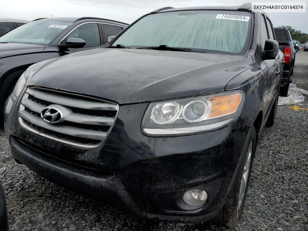 2012 Hyundai Santa Fe Se VIN: 5XYZH4AG1CG164374 Lot: 74459054