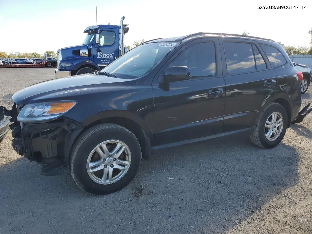 2012 Hyundai Santa Fe Gls VIN: 5XYZG3AB9CG147114 Lot: 75277044