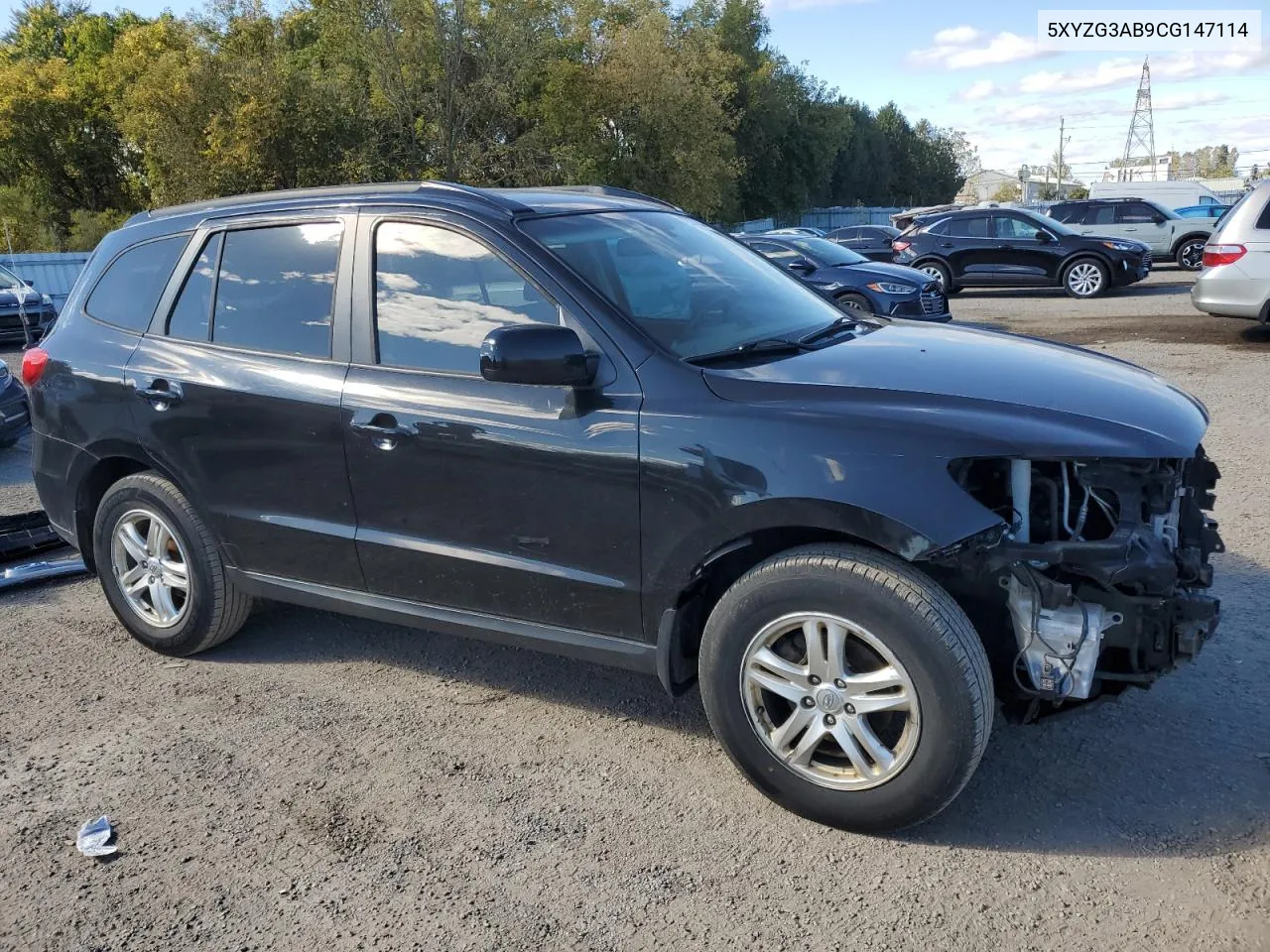 2012 Hyundai Santa Fe Gls VIN: 5XYZG3AB9CG147114 Lot: 75277044