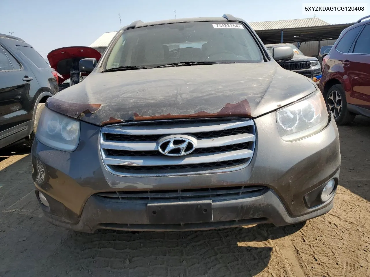 2012 Hyundai Santa Fe Limited VIN: 5XYZKDAG1CG120408 Lot: 75483254