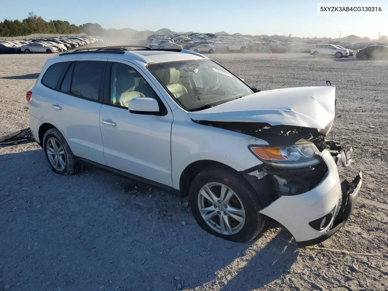 5XYZK3AB4CG130316 2012 Hyundai Santa Fe Limited