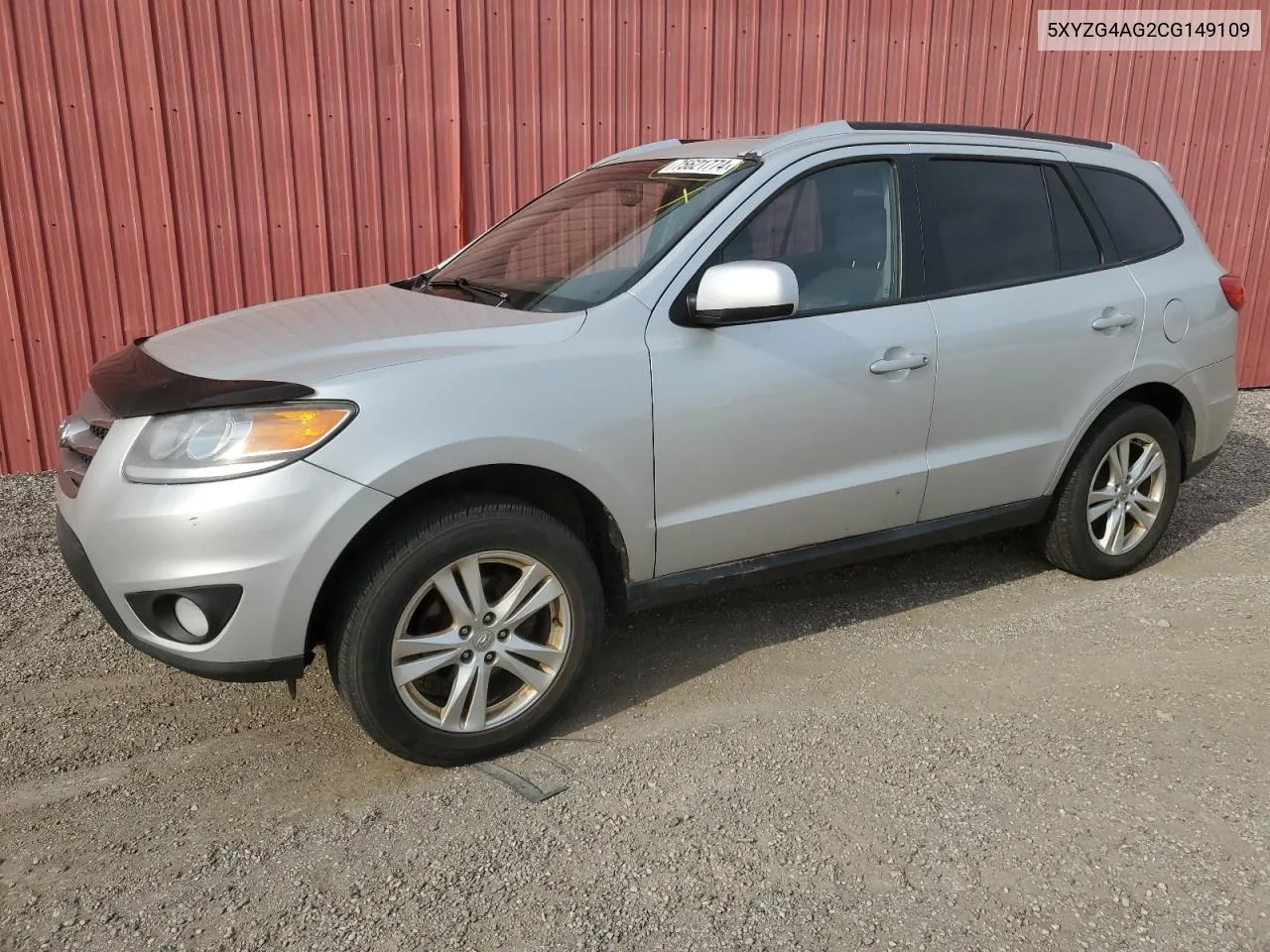 2012 Hyundai Santa Fe Gls VIN: 5XYZG4AG2CG149109 Lot: 75621774