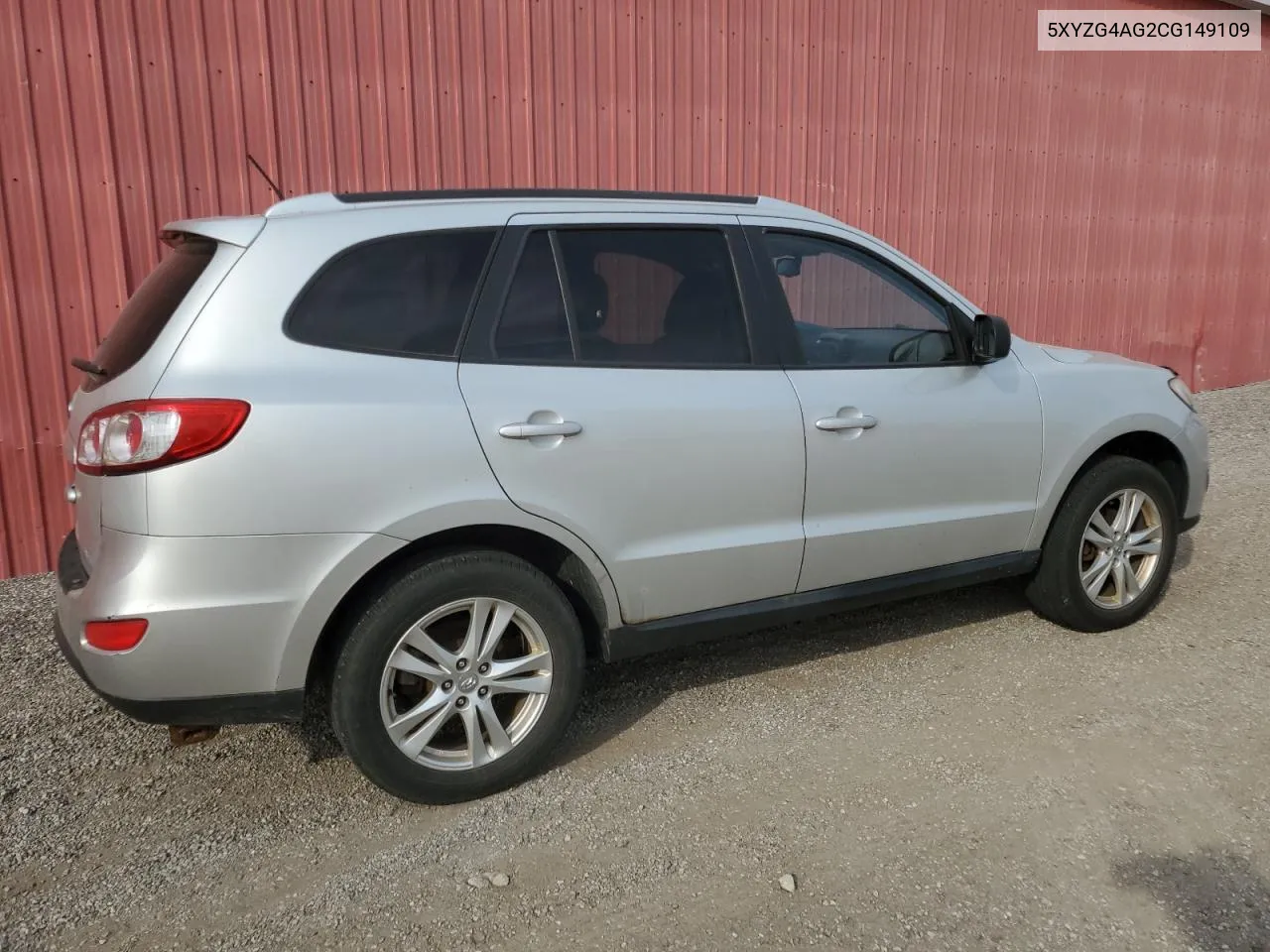 2012 Hyundai Santa Fe Gls VIN: 5XYZG4AG2CG149109 Lot: 75621774