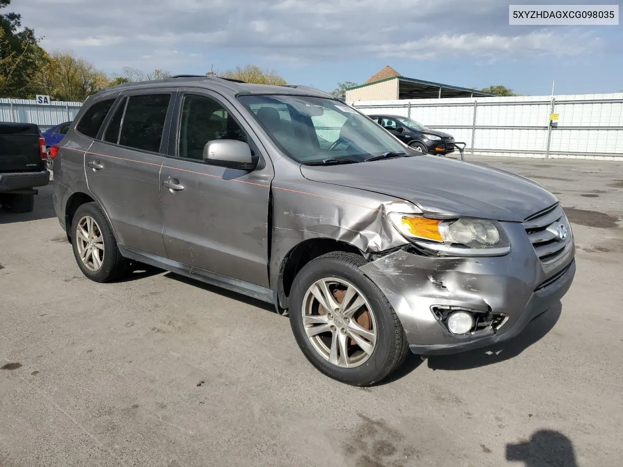 5XYZHDAGXCG098035 2012 Hyundai Santa Fe Se