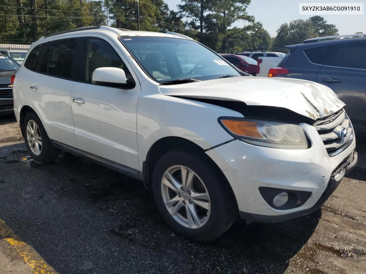 2012 Hyundai Santa Fe Limited VIN: 5XYZK3AB6CG091910 Lot: 76039224