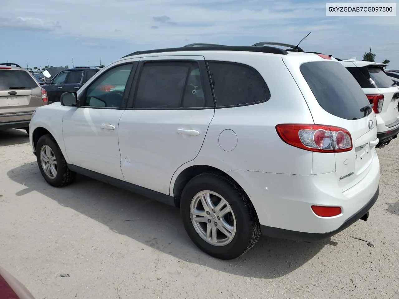 5XYZGDAB7CG097500 2012 Hyundai Santa Fe Gls