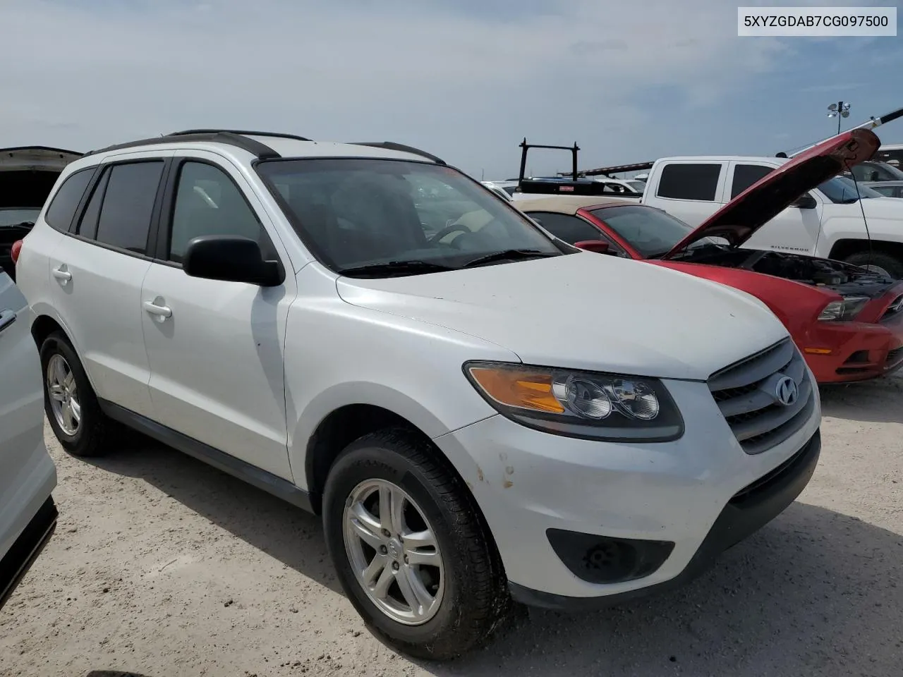 2012 Hyundai Santa Fe Gls VIN: 5XYZGDAB7CG097500 Lot: 76201154