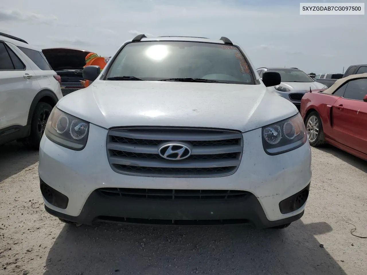 5XYZGDAB7CG097500 2012 Hyundai Santa Fe Gls