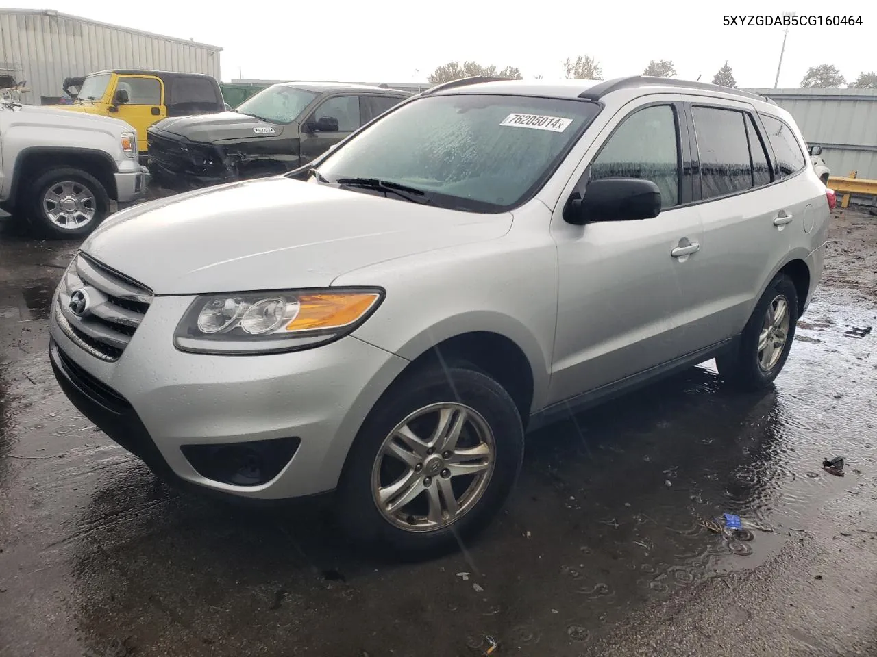 2012 Hyundai Santa Fe Gls VIN: 5XYZGDAB5CG160464 Lot: 76205014