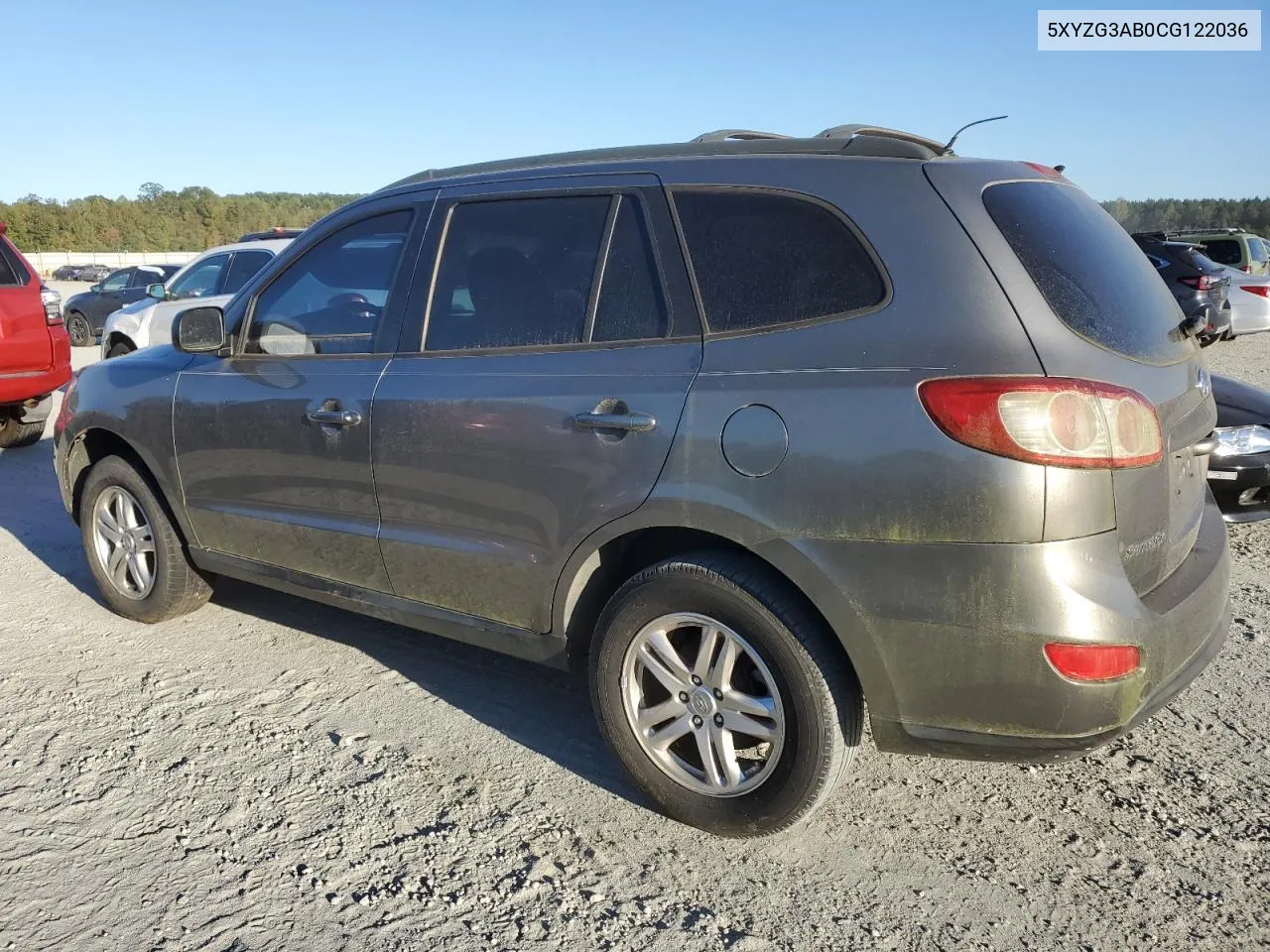 2012 Hyundai Santa Fe Gls VIN: 5XYZG3AB0CG122036 Lot: 76293294