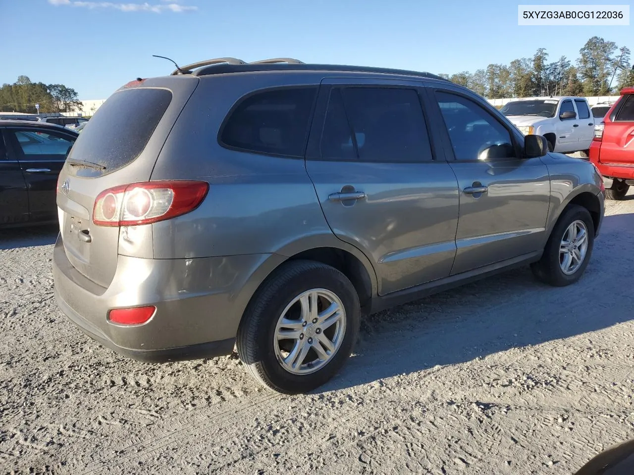 2012 Hyundai Santa Fe Gls VIN: 5XYZG3AB0CG122036 Lot: 76293294