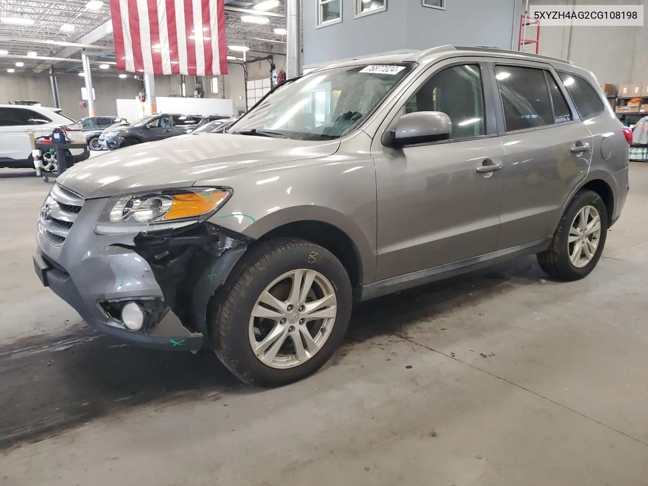 2012 Hyundai Santa Fe Se VIN: 5XYZH4AG2CG108198 Lot: 76877024