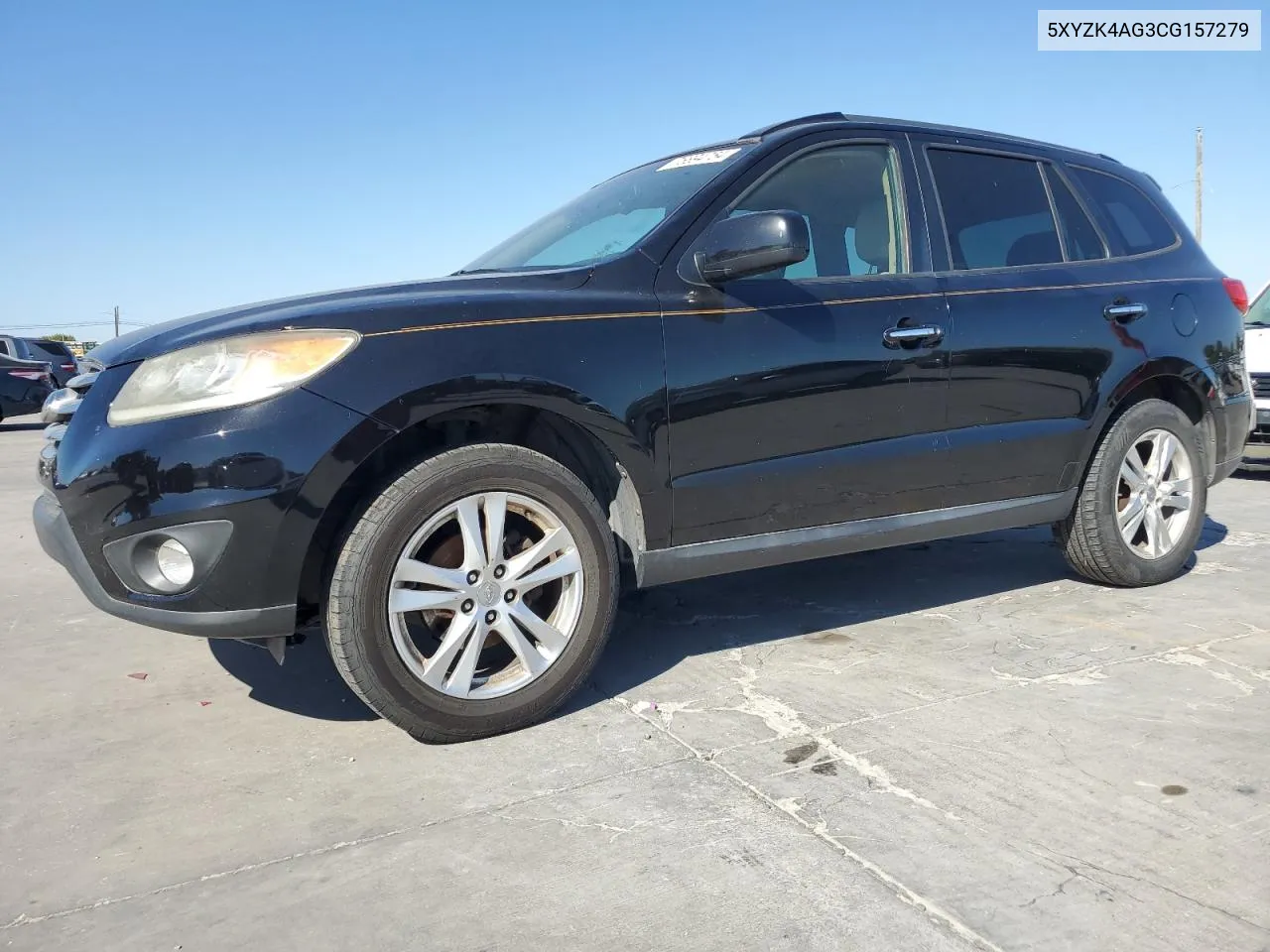 2012 Hyundai Santa Fe Limited VIN: 5XYZK4AG3CG157279 Lot: 76894754