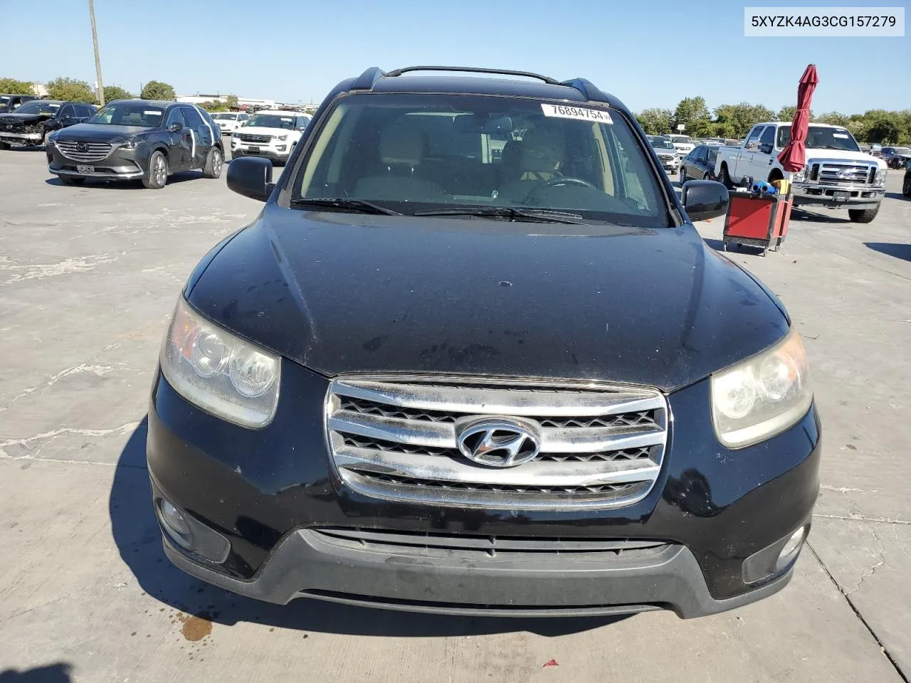 2012 Hyundai Santa Fe Limited VIN: 5XYZK4AG3CG157279 Lot: 76894754