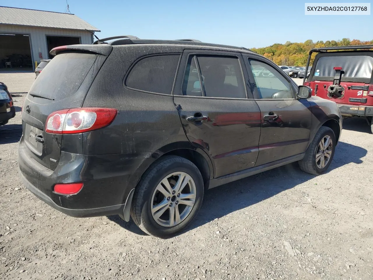 2012 Hyundai Santa Fe Se VIN: 5XYZHDAG2CG127768 Lot: 77075924