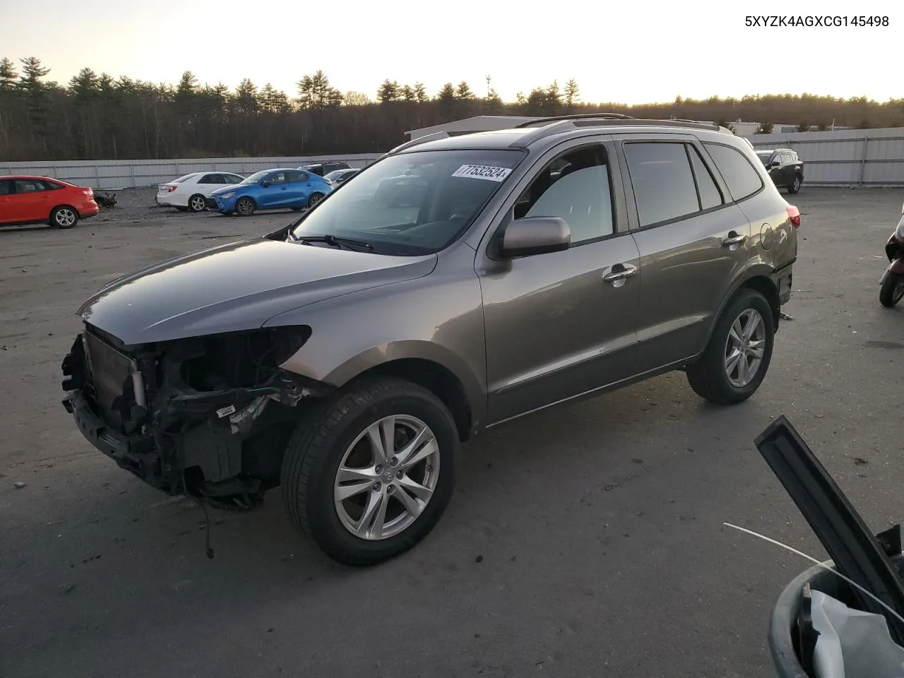 2012 Hyundai Santa Fe Limited VIN: 5XYZK4AGXCG145498 Lot: 77532524