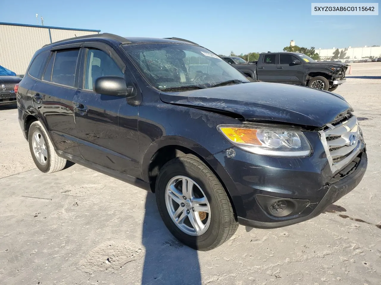 2012 Hyundai Santa Fe Gls VIN: 5XYZG3AB6CG115642 Lot: 77754754