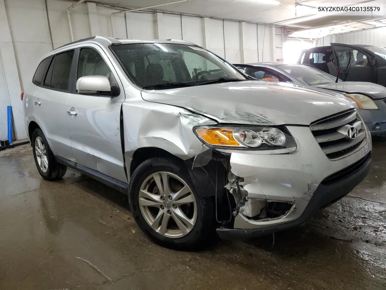 2012 Hyundai Santa Fe Limited VIN: 5XYZKDAG4CG135579 Lot: 77776364