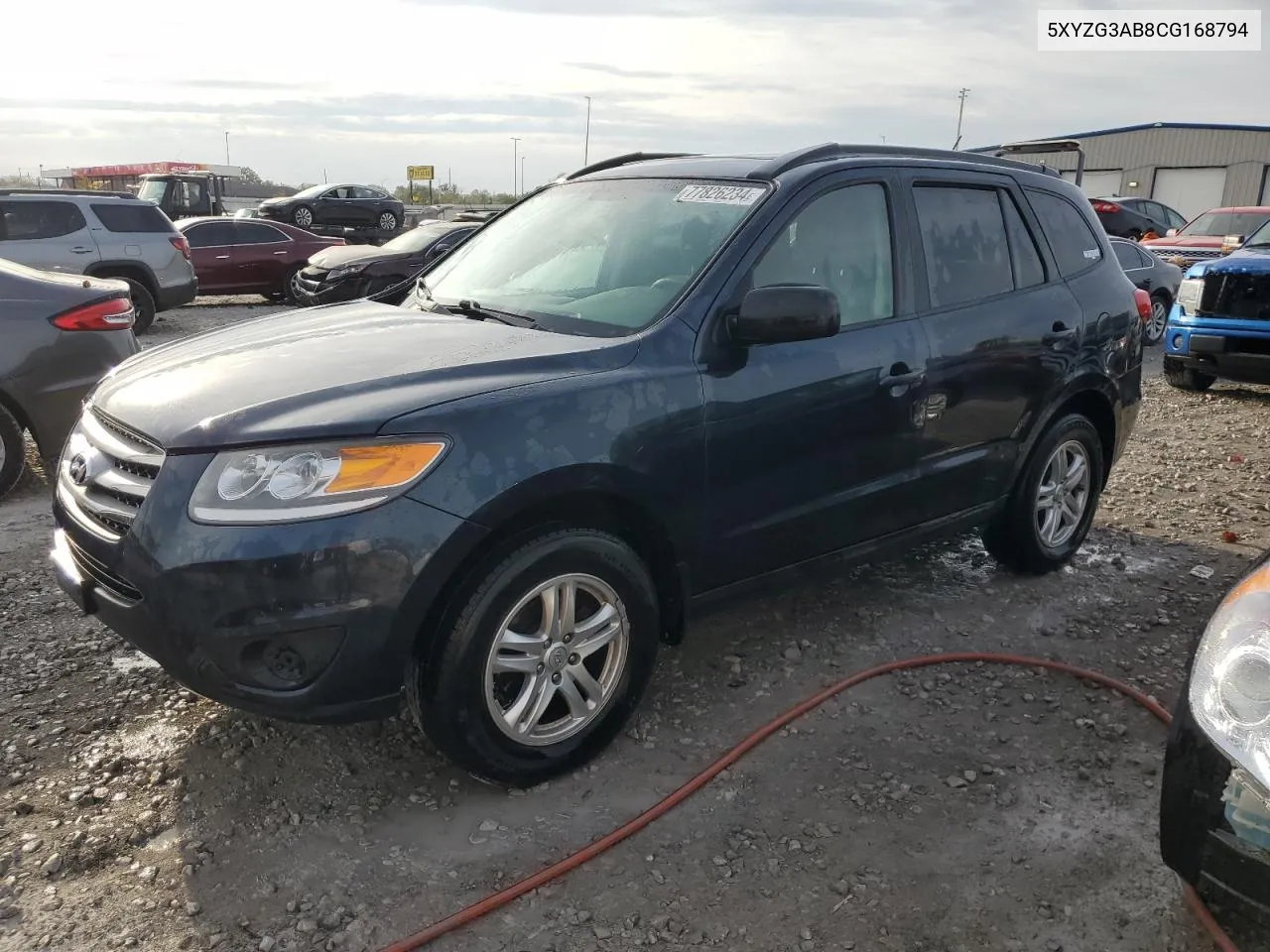 2012 Hyundai Santa Fe Gls VIN: 5XYZG3AB8CG168794 Lot: 77826234