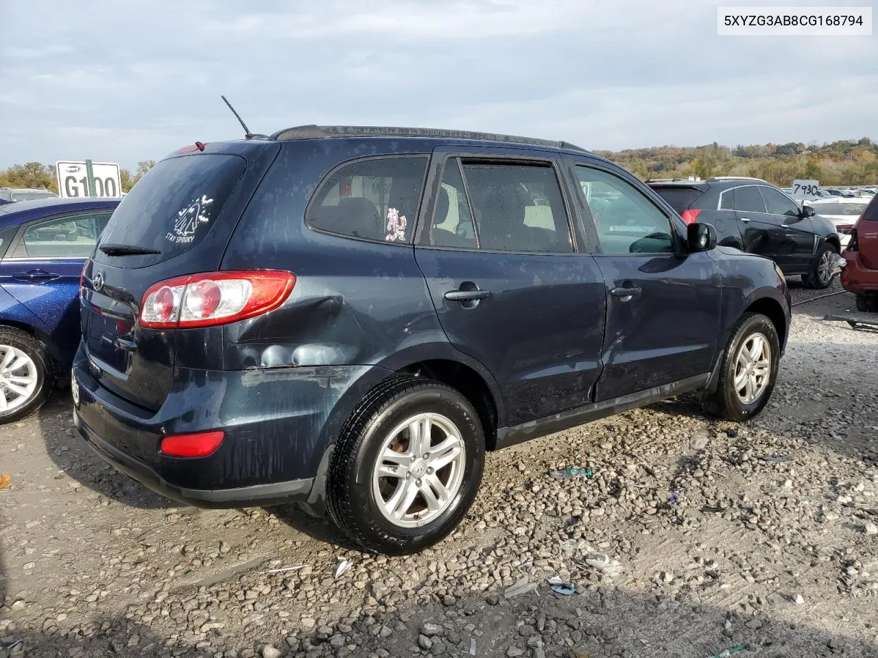 2012 Hyundai Santa Fe Gls VIN: 5XYZG3AB8CG168794 Lot: 77826234