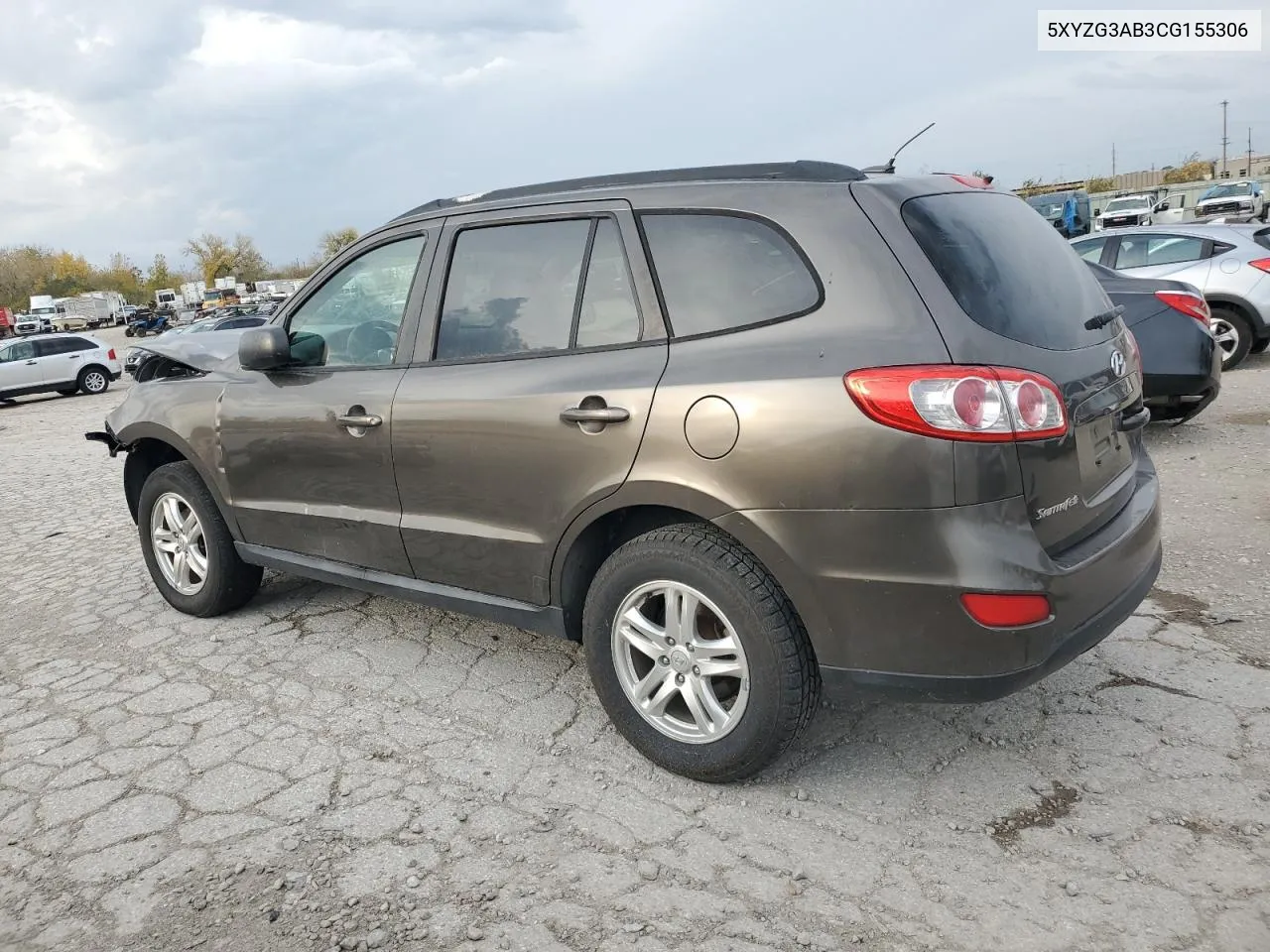 2012 Hyundai Santa Fe Gls VIN: 5XYZG3AB3CG155306 Lot: 77954374