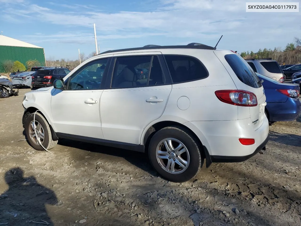 2012 Hyundai Santa Fe Gls VIN: 5XYZGDAG4CG117973 Lot: 78516884