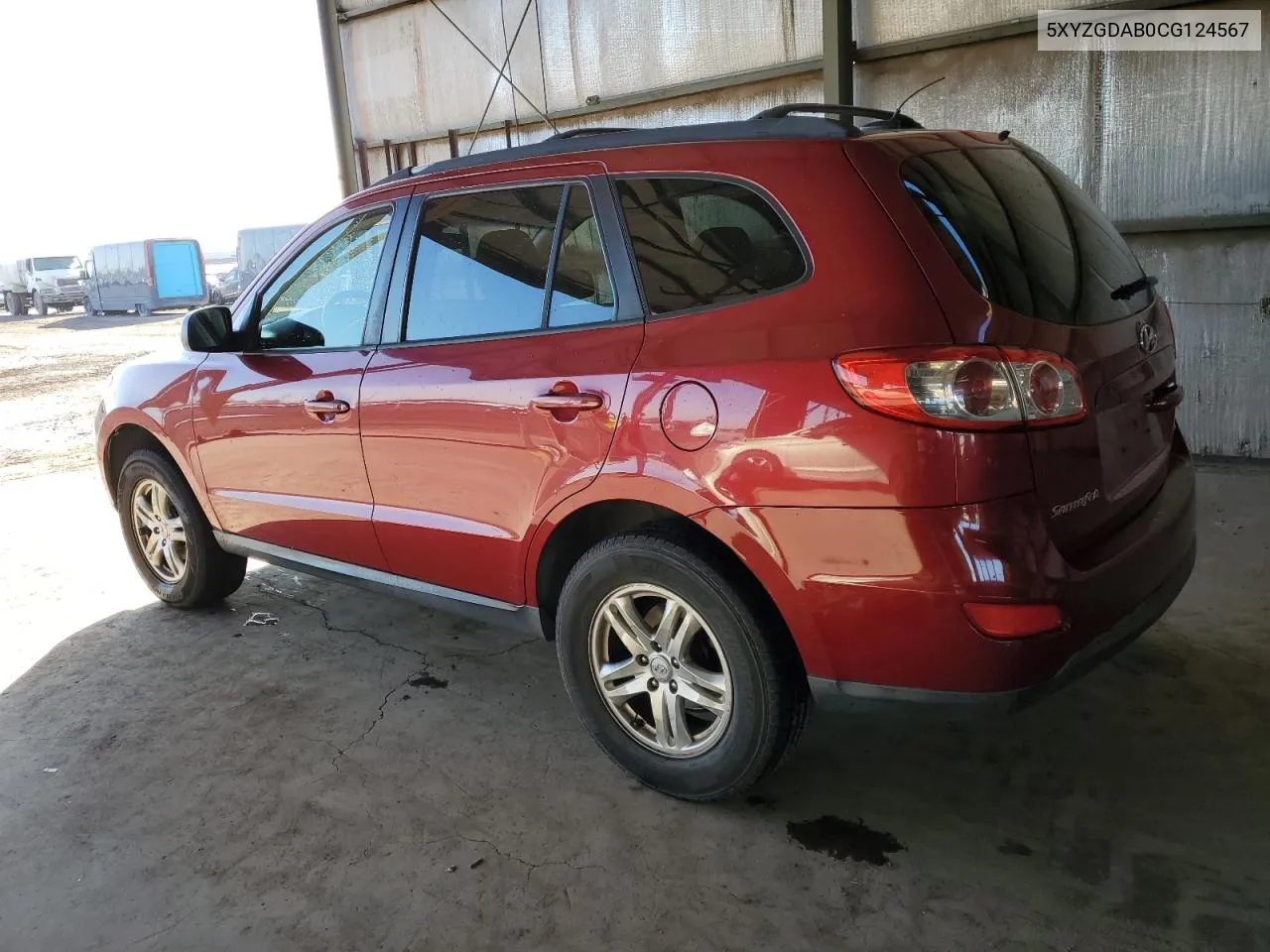 2012 Hyundai Santa Fe Gls VIN: 5XYZGDAB0CG124567 Lot: 80482164