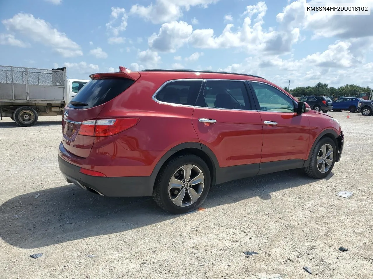 2013 Hyundai Santa Fe Gls VIN: KM8SN4HF2DU018102 Lot: 57085364