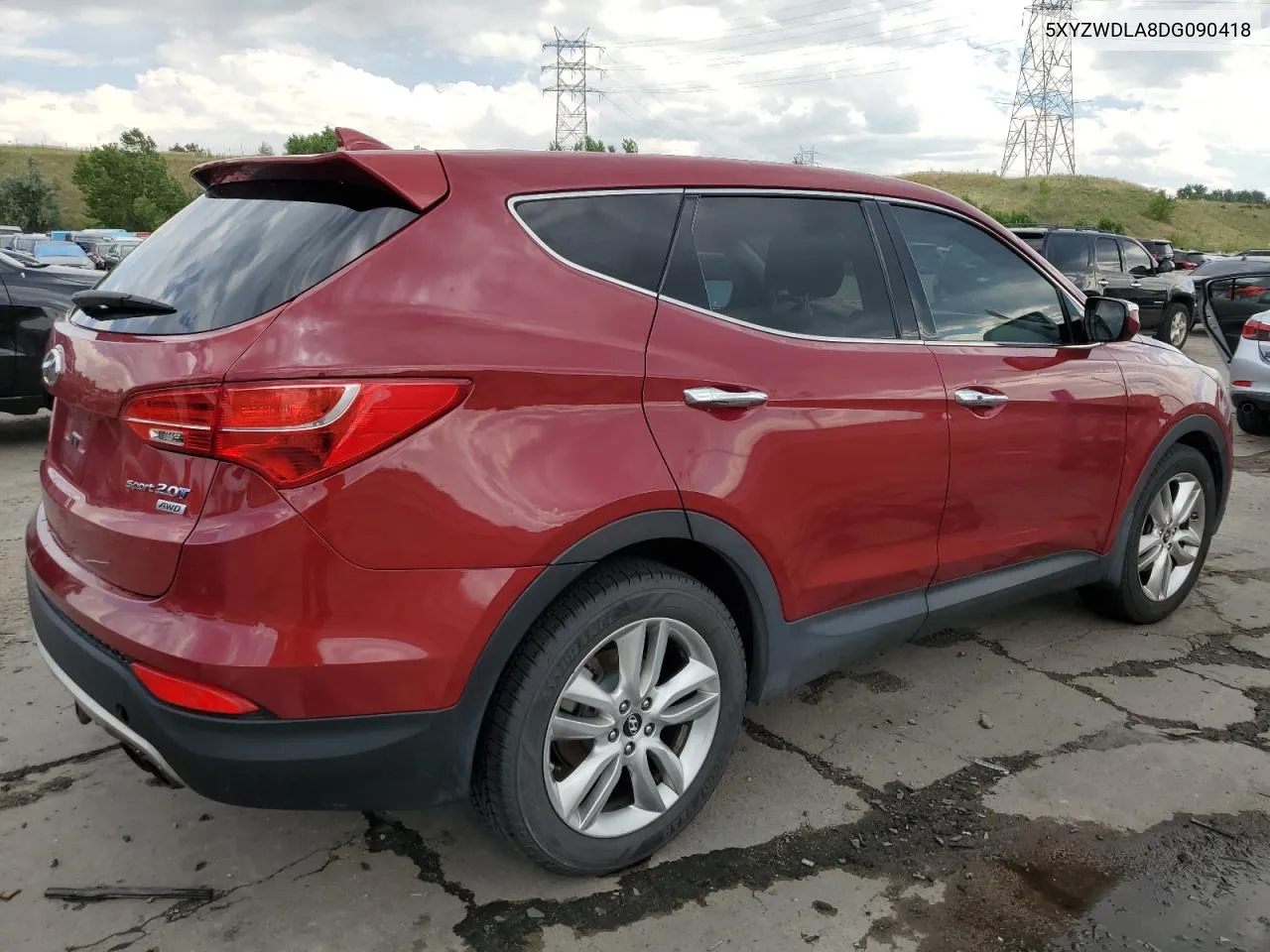 2013 Hyundai Santa Fe Sport VIN: 5XYZWDLA8DG090418 Lot: 61279194