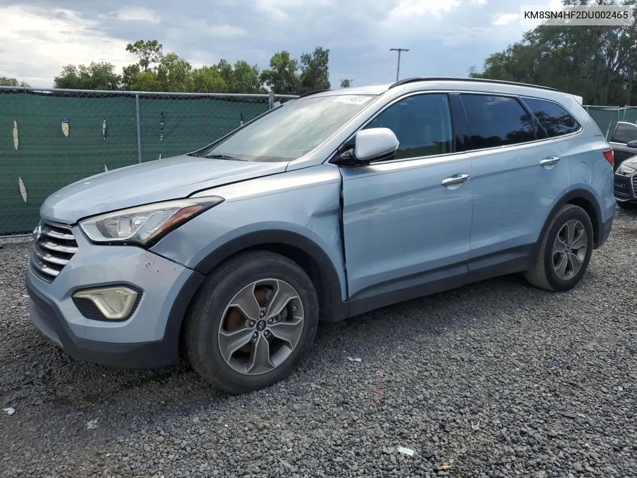 2013 Hyundai Santa Fe Gls VIN: KM8SN4HF2DU002465 Lot: 63114824